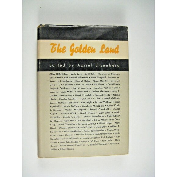 The Golden Land Edited by Azriel Eisenberg Literary Portrait Jews 1964 EX LIBRAR
